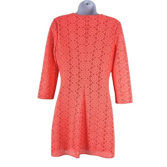 Lilly Pulitzer Lamora Dress Pucker Pink Breakers Lace Polyester Women's Small - Picture 4 of 8